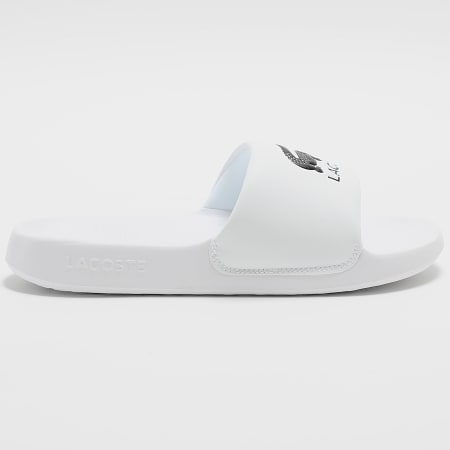 Lacoste - Claquettes Serve Slide 1.0 Logo Blanc