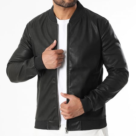 LBO - Veste Simili Cuir 0683 Noir