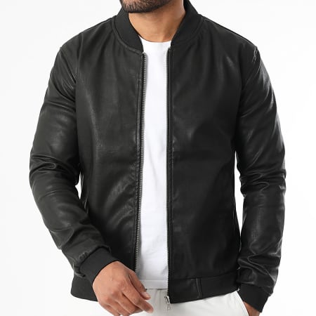 LBO - Veste Simili Cuir 0683 Noir