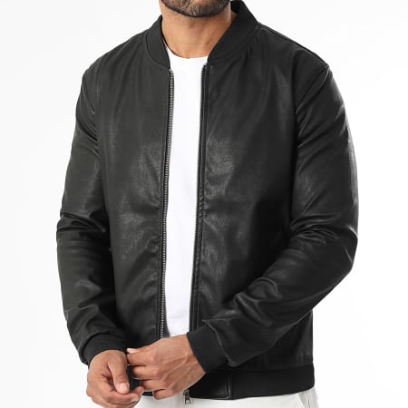 LBO - Veste Simili Cuir 0683 Noir