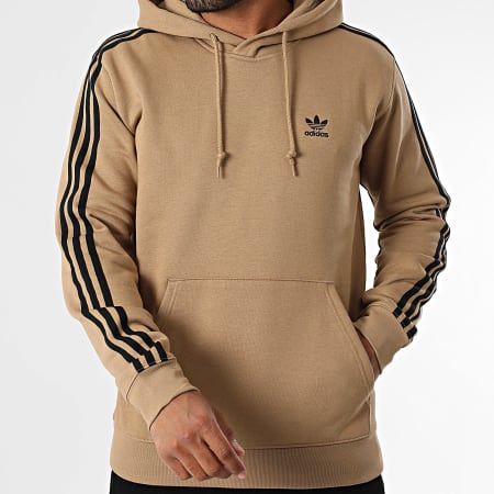Adidas Originals - Sweat Capuche 3 Stripes JY1377 Camel