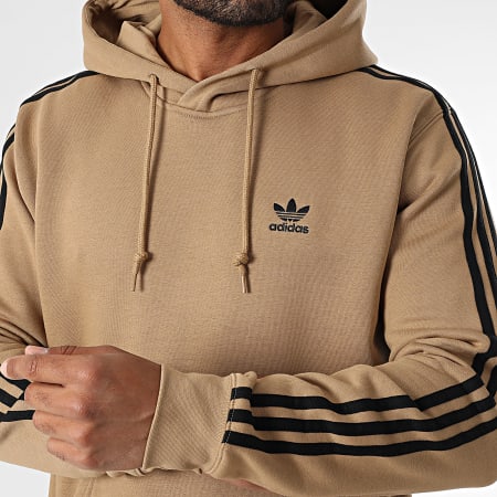 Adidas Originals - Sweat Capuche 3 Stripes JY1377 Camel