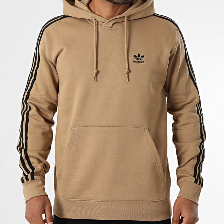 Adidas Originals - Sweat Capuche 3 Stripes JY1377 Camel