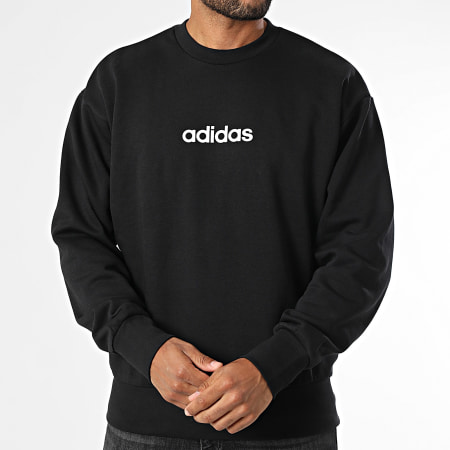 Adidas Sportswear - Sweat Crewneck Linear JM1759 Noir