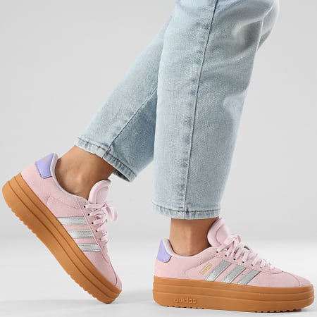 Adidas Performance - Zapatillas de deporte VL Court Bold JQ4556 Clear Pink Silver Metallic Gold Metallic para mujer