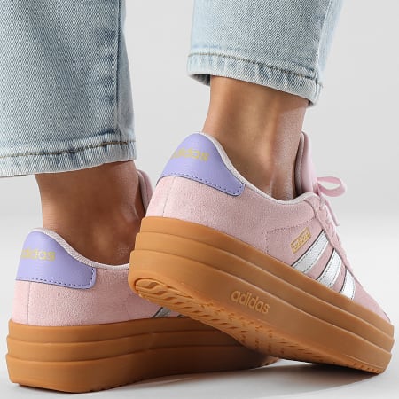 Adidas Performance - Zapatillas de deporte VL Court Bold JQ4556 Clear Pink Silver Metallic Gold Metallic para mujer