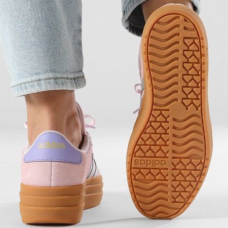 Adidas Performance - Zapatillas de deporte VL Court Bold JQ4556 Clear Pink Silver Metallic Gold Metallic para mujer