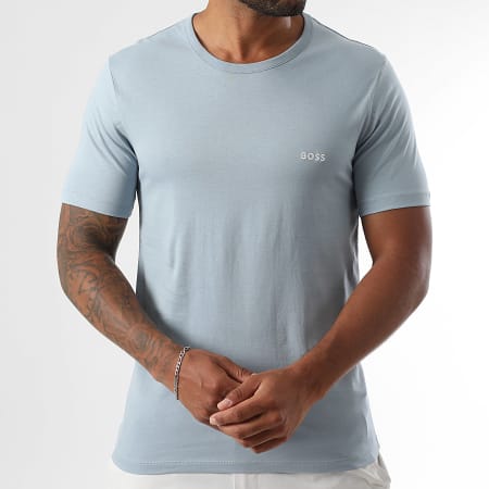 BOSS - Lot De 3 Tee Shirts 50532470 Bleu Marine Bleu Clair Bleu Turquoise