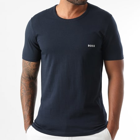 BOSS - Lot De 3 Tee Shirts 50532470 Bleu Marine Bleu Clair Bleu Turquoise