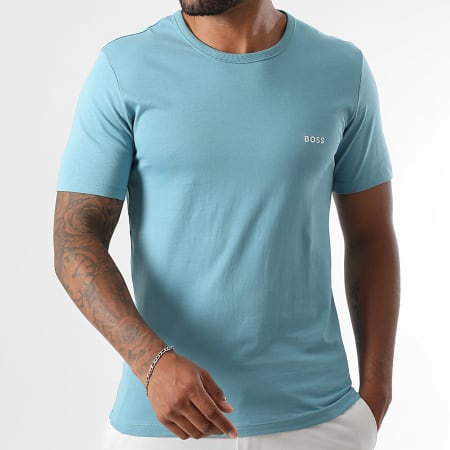 BOSS - Lot De 3 Tee Shirts 50532470 Bleu Marine Bleu Clair Bleu Turquoise