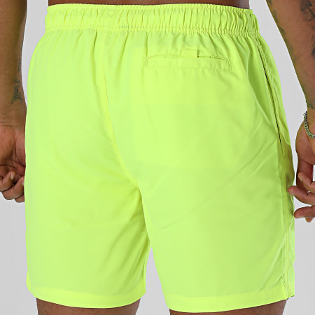 Luxury Lovers - Short De Bain Small Heart Jaune Fluo Noir