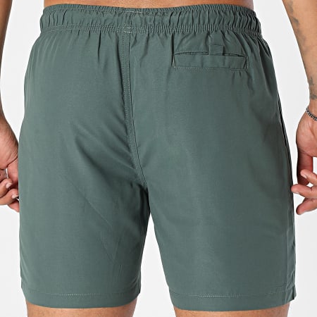 Luxury Lovers - Short De Bain Small Heart Vert Kaki Rouge