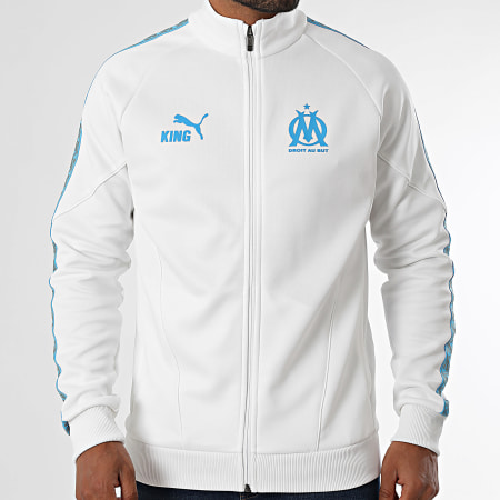 Puma - OM King Anthem Zipped Sweatshirt 781557 White - Ryses