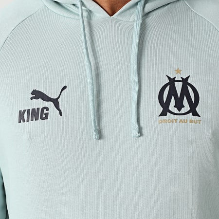 Puma - Sweat Capuche OM King 781589 Bleu Clair