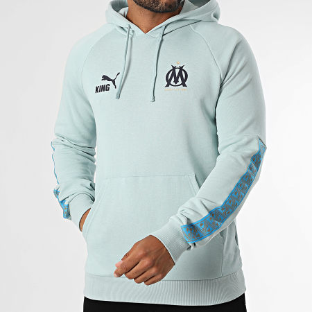 Puma - Sweat Capuche OM King 781589 Bleu Clair