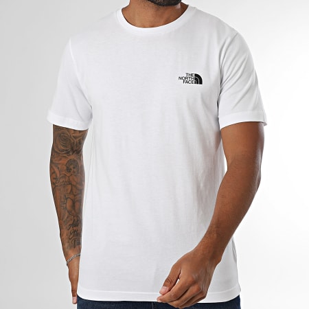 The North Face - Tee Shirt Half Dome Photo A8EE9 Blanc