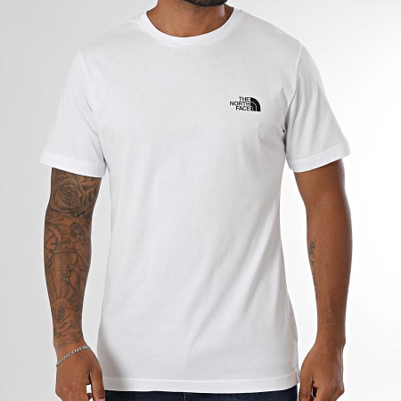 The North Face - Tee Shirt Half Dome Photo A8EE9 Blanc