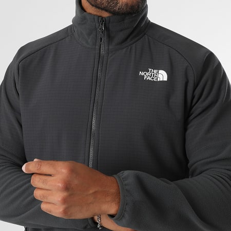 The North Face - Veste Polaire Col Zippé Glacier A89JH Gris