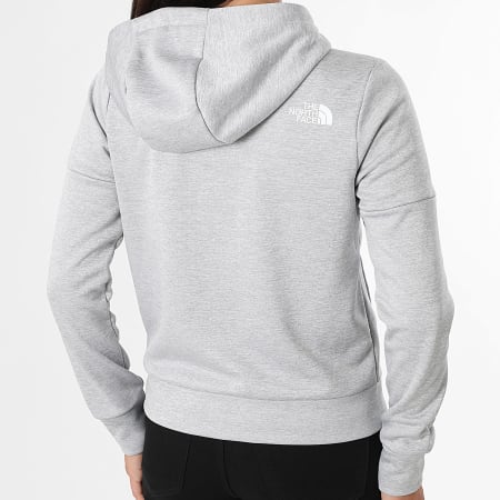 The North Face - Sweat Zippé Capuche Femme Reaxion Feece A8CNR Gris Chiné