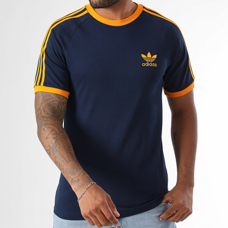 Adidas Originals - Tee Shirt A Bandes 3 Stripes KA0472 Bleu Marine