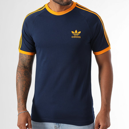 Adidas Originals - Tee Shirt A Bandes 3 Stripes KA0472 Bleu Marine