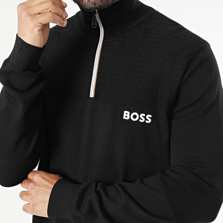 BOSS - Hydro QZ-1 zip-up stand-up collar sweatshirt 50541953 Black
