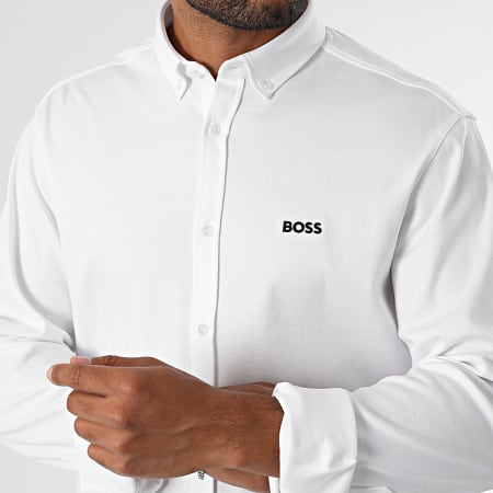 BOSS Chemise Manches Longues Regular Fit Motion 50544795 Blanc