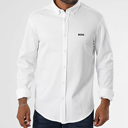BOSS - Camisa de manga larga Regular Fit Motion 50544795 Blanco
