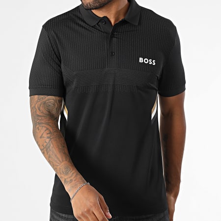 BOSS - Polo Manches Courtes Slim Paule 50543349 Noir