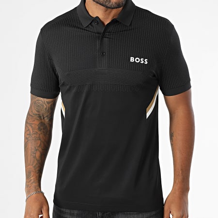 BOSS - Polo Manches Courtes Slim Paule 50543349 Noir