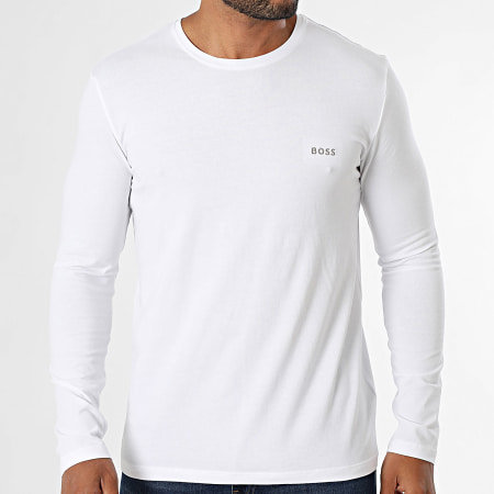 BOSS - Maglietta a maniche lunghe Mix And Match 50515389 Bianco