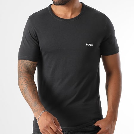BOSS - Lot De 3 Tee Shirts 50532468 Vert Kaki Gris Anthracite Noir