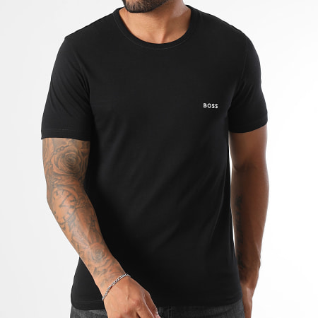 BOSS - Lot De 3 Tee Shirts 50532468 Vert Kaki Gris Anthracite Noir