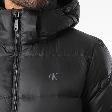 Calvin Klein - Doudoune Capuche Zippée 518G Noir