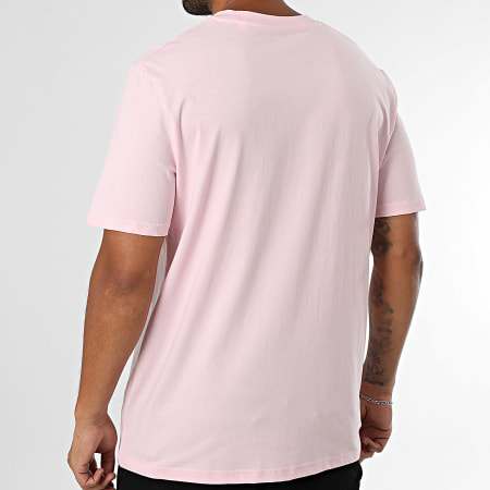 Luxury Lovers - Tee Shirt Oversize Large Chest Miami Palm Rose Blanc