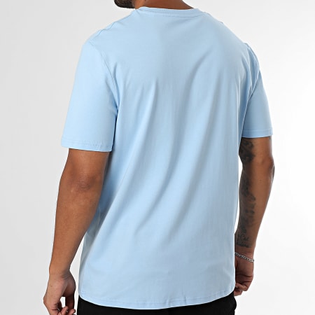 Luxury Lovers - Tee Shirt Oversize Large Pecho Miami Palm Azul Claro Blanco