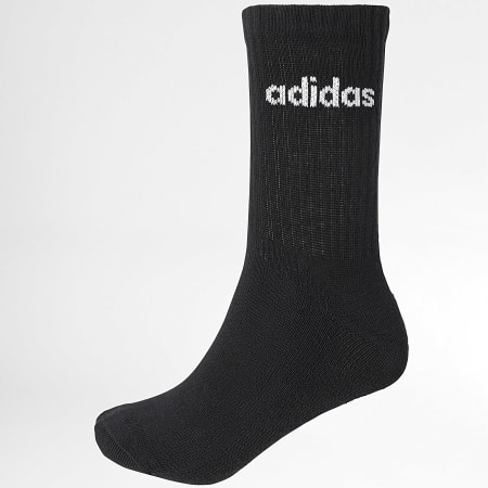 Adidas Sportswear - Lot De 6 Paires De Chaussettes Lin Crew JL6095 Noir Gris Blanc