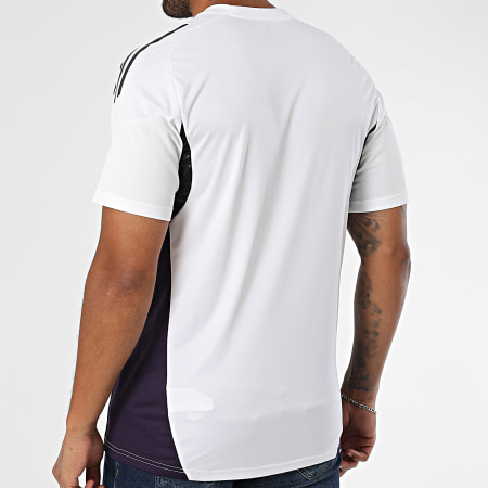 Adidas Sportswear - Maillot De Foot A Bandes Slim Manchester United Jersey JP3113 Blanc Violet