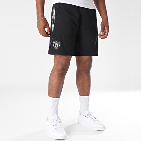 Adidas Sportswear - Short Jogging A Bandes MUFC Manchester United JP3104 Noir