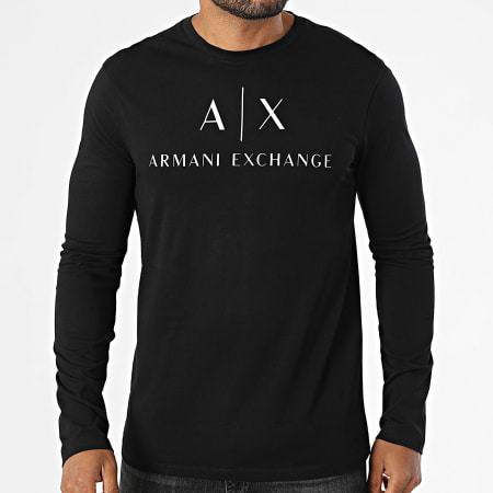 Armani Exchange ブラック ロゴ ロンTシャツ 国内正規品】 アルマーニエクスチェンジ ARMANI EXCHANGE T