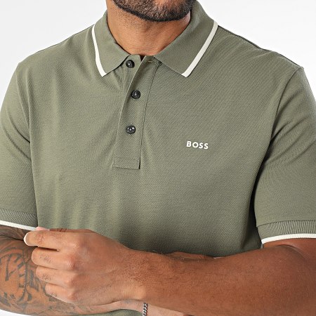 BOSS - Polo Manches Courtes Parlay 190 50494697 Vert Kaki