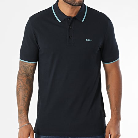 BOSS - Parlay 190 short-sleeve polo shirt 50494697 Navy blue - Ryses
