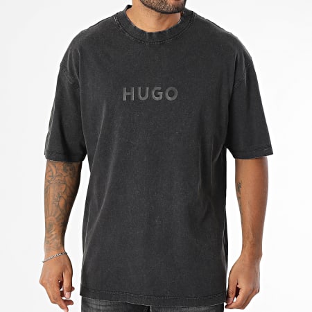 Hugo Blue - Tee Shirt Oversize Nebute 50542638 Gris Anthracite