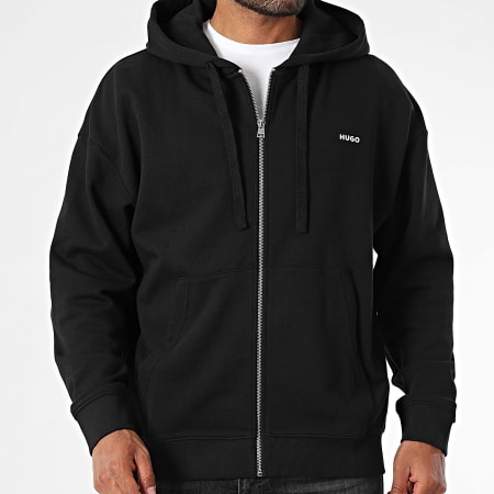 HUGO - Dapozip Hooded Zip Sweat 50548651 Black - Ryses
