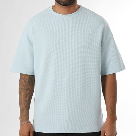 LBO - Waffle Crew Neck T-Shirt Large 3918 Azul claro
