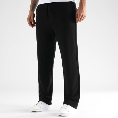 LBO - Pantalón ancho Waffle 3937 Negro