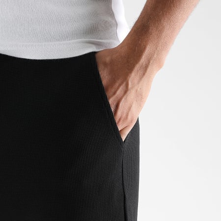 LBO - Pantalón ancho Waffle 3937 Negro