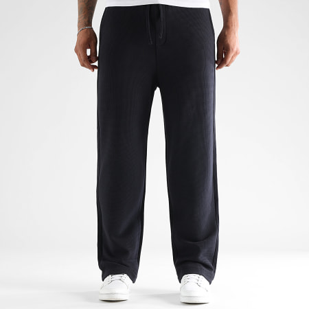 LBO - Pantalón ancho Waffle 3941 Azul marino