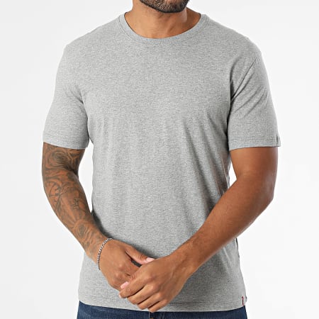 Levi's - Lot De 2 Tee Shirts Crew Neck Slim 79541 Blanc Gris Chiné