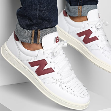 ☆New Balance☆ NBPAFS114W CT500WL WHITE NBPAFS114W_10 New Balance - CT500 CT500LPB White Washed Burgundy sneakers